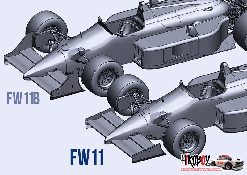 Details about   Model Factory Hiro K742 1:12 Williams FW11 1986 Rd.14 Portuguese GP #5 #6