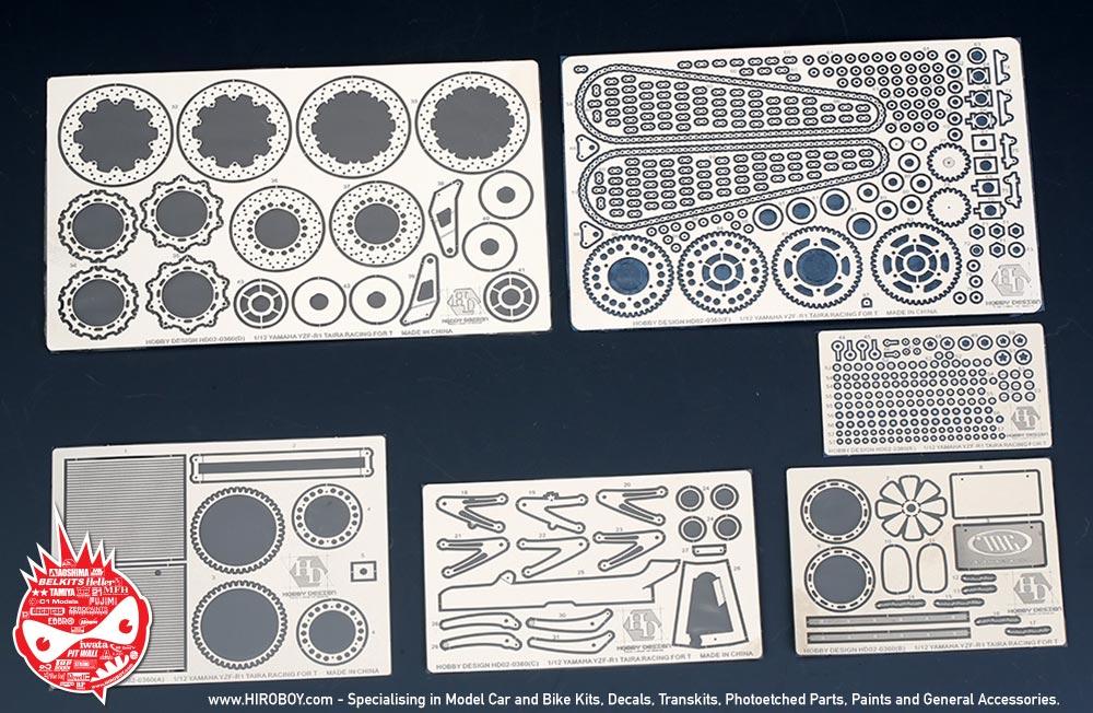 1 12 Yamaha Yzf R1 Taira Racing Detail Up Set For Tamiya