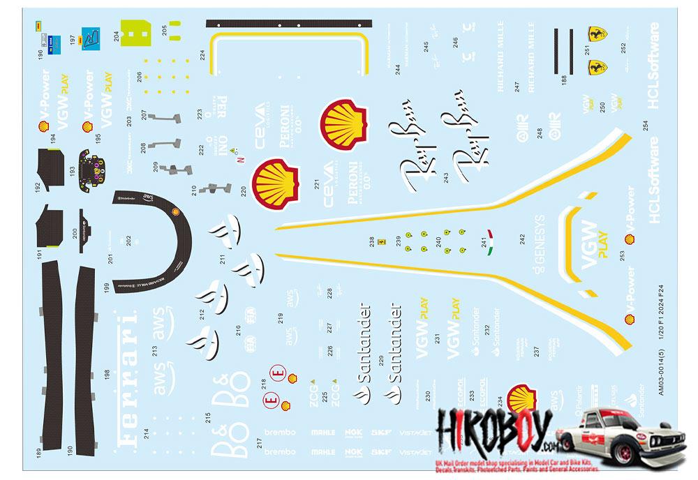 1:20 F1 2024 SF24 - Full Resin Model Kit | AM03-0014 | Alpha Models