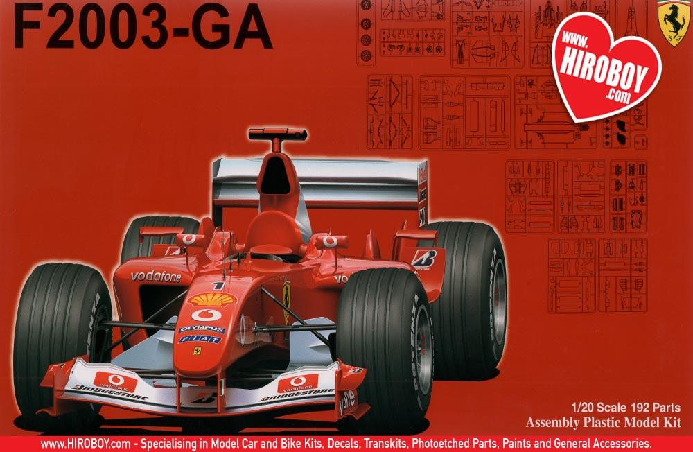 1:20 Ferrari F2003-GA Photoetch Detail-Up Set for Fujimi