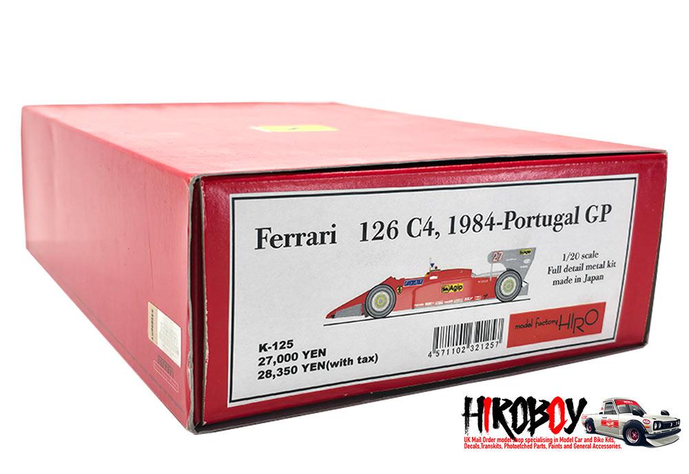 マルボロ ベルギーGP 126C4 フェラーリ モデルファクトリーヒロ 1/20 1/20 ポルトガルGP M2 126C4 フェラーリ モデルファクトリーヒロ 自動車