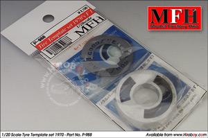 1 20 Tyre Painting Template For 1970 Goodyear P988 Mfh