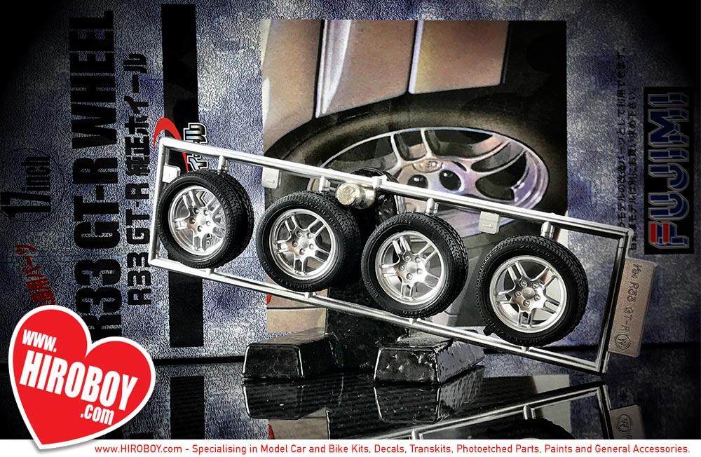 Fujimi Models 1/24 17inch Nissan Skyline GT-R R33 Wheels&Tyres 4 Wheels w/Tyres 