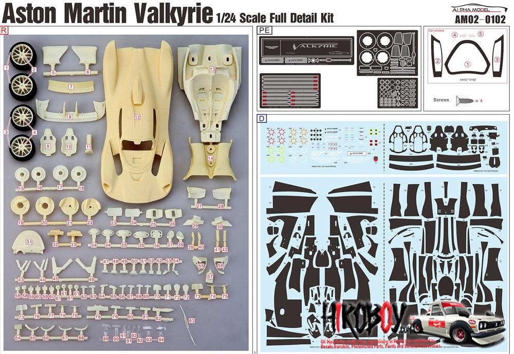 1:24 Aston Martin Valkyrie - Full Resin Model Kit | AM02-0102