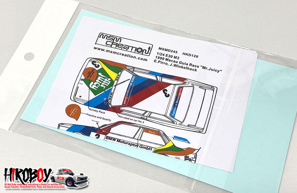 1:24 BMW E30 M3 1990 Macau Guia Race 