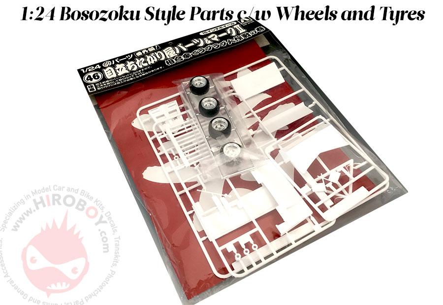 1:24 Bosozoku Style Parts c/w Decals, Wheels and Tyres #45 | AOS 