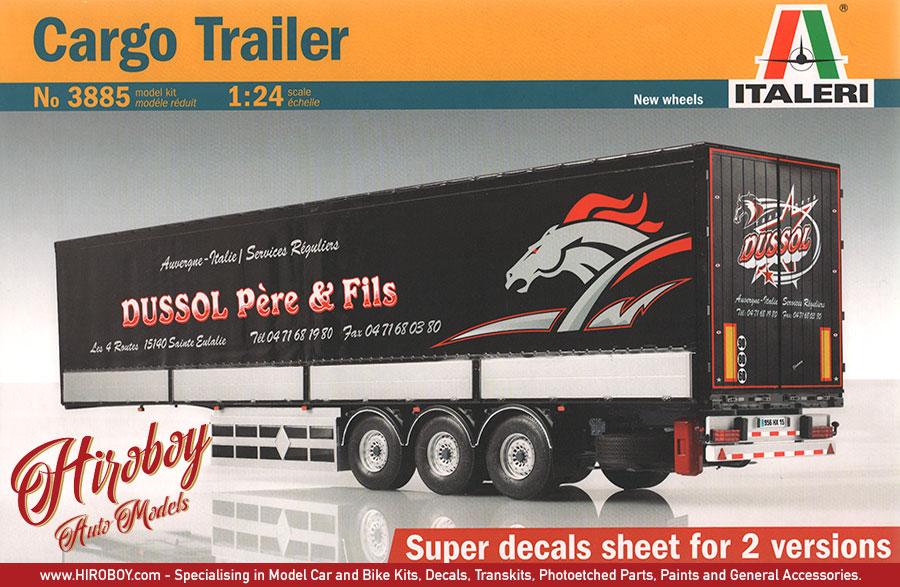 はち 1:24 Cargo Trailer - Italeri 3885 Model Kit | IT-3885 | Italeri