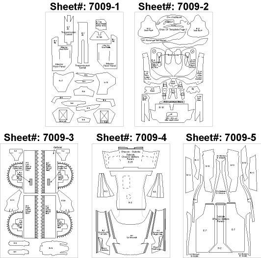 1:24 Ferrari Enzo Composite Fiber Decal Template Set #7009 | SKU7009 ...