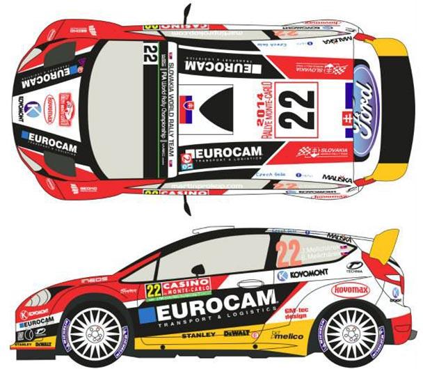 BOUFFIER DC2448 #3 MONTE CARLO 2018 NEW DECALS 1/24 FORD FIESTA WRC 