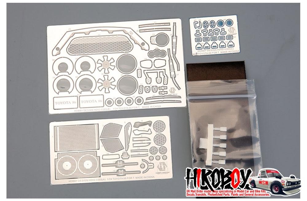 1:24 Toyota 86 / GT86/ FRS Detail up Parts For Tamiya (24323) (PE+ 