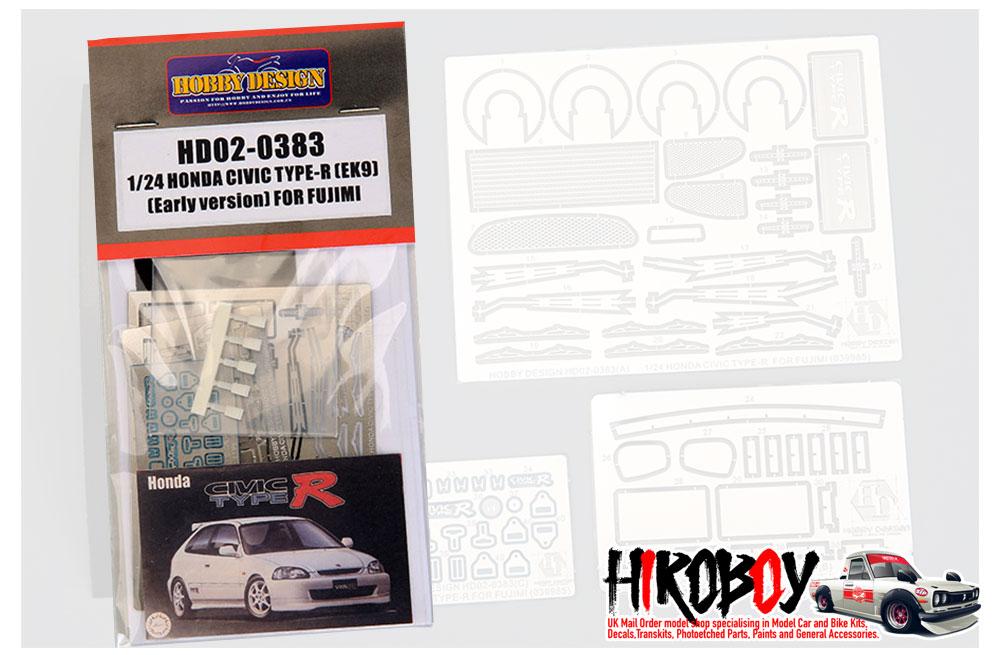 Hobby Design 1/24 Civic Type-R EK9 Late Version Detail Set for Fujimi kits 