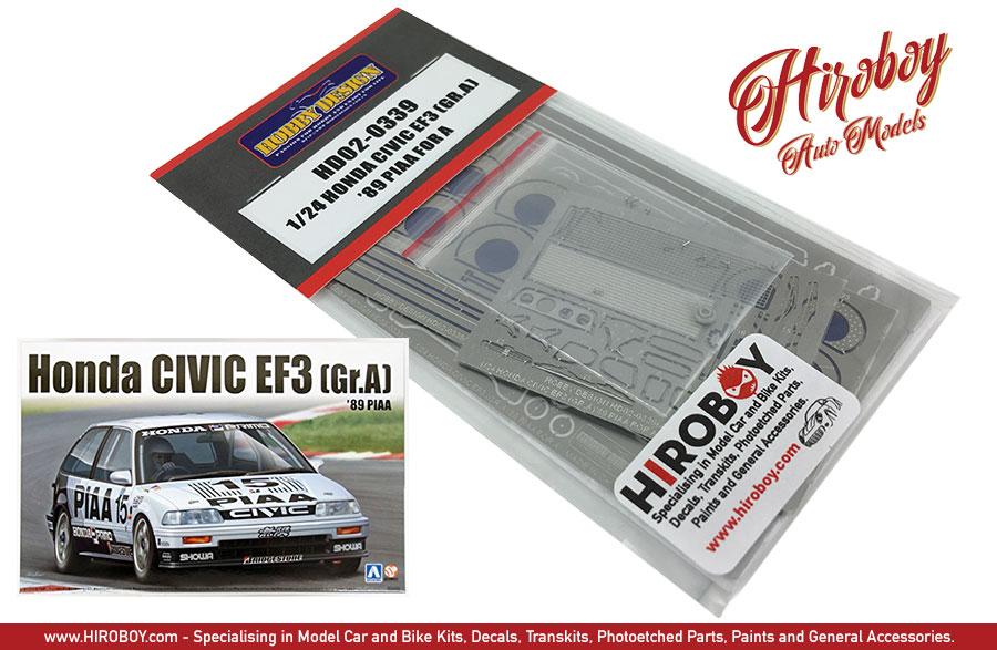 AOSHIMA 1/24 BEEMAX Series Honda Civic Ef3 Group a Race 1988 MOTUL Model Kit for sale online