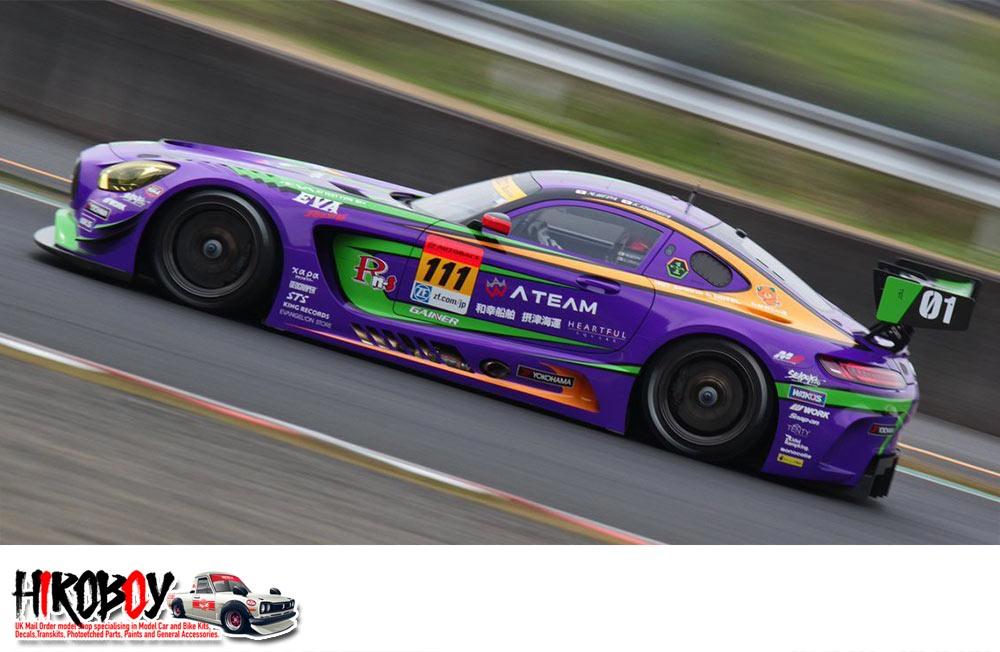 Hobby Design 1/24 GT3 Racing 2016 Miku Decals for Tamiya kits 