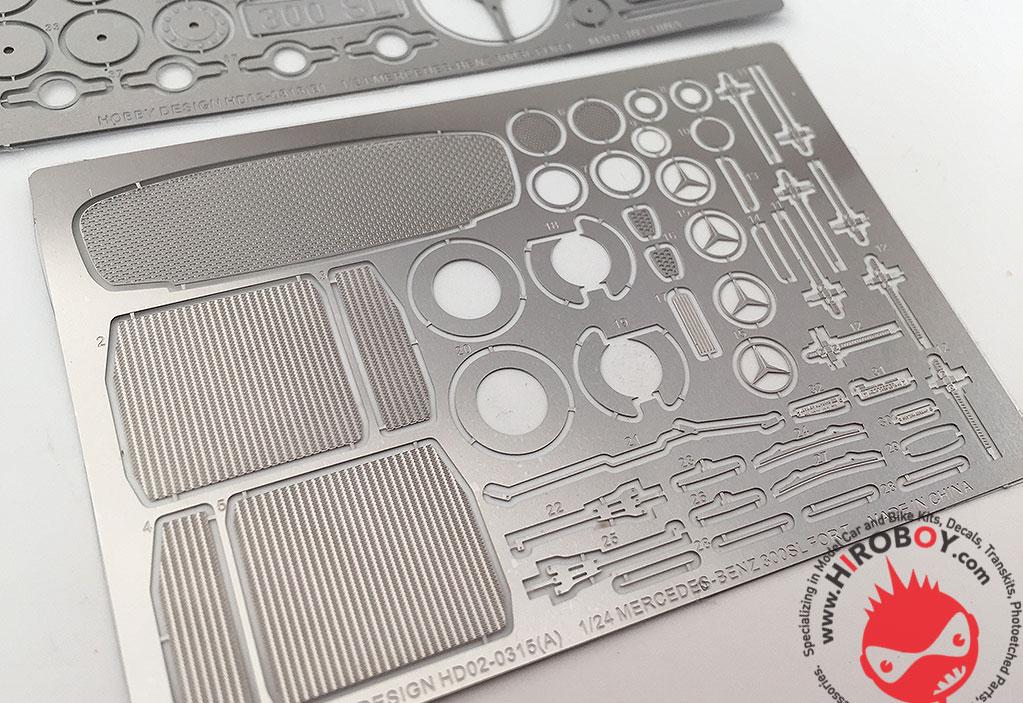 1:24 Mercedes-Benz 300SL Photoetched Detail Up Set (Tamiya