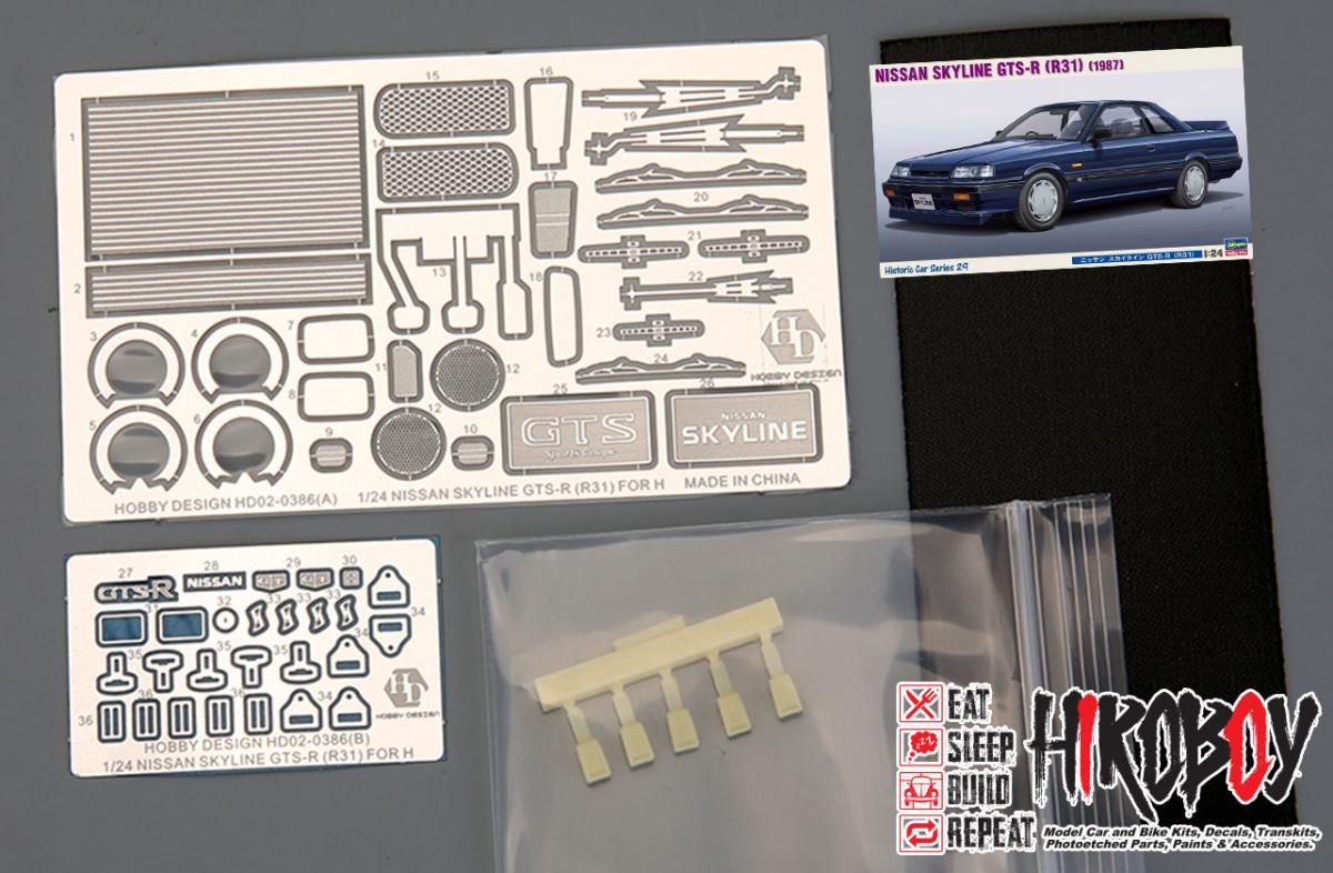 1:24 Nissan Skyline GTS-R (R31) Photoetched detail set For 