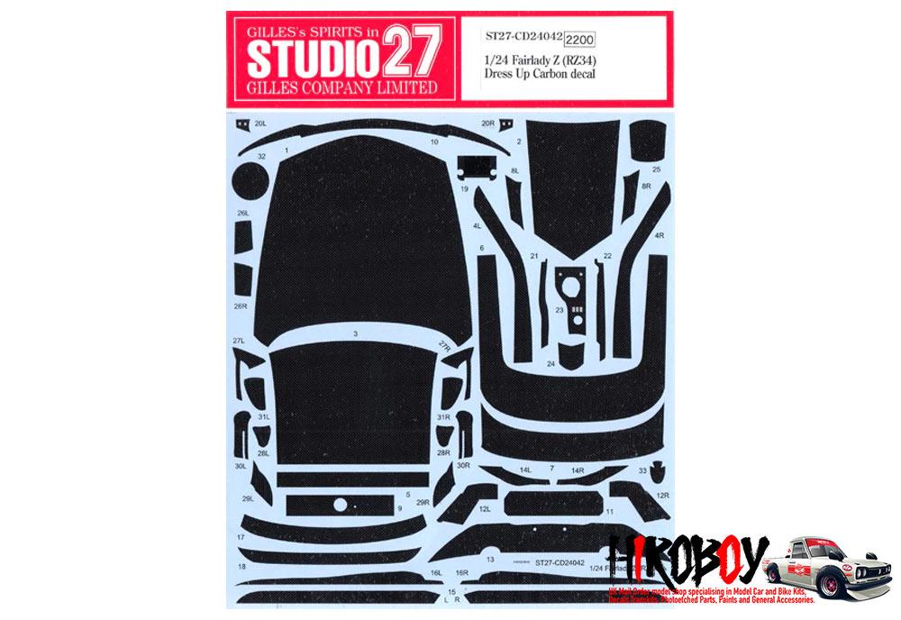 1:24 Nissan Z / Nissan Fairlady Z (RZ34) Dress Up Carbon Decal for