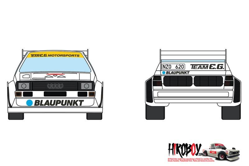1:24 Audi Quattro Sport S1 - The Race of the Champions Decals