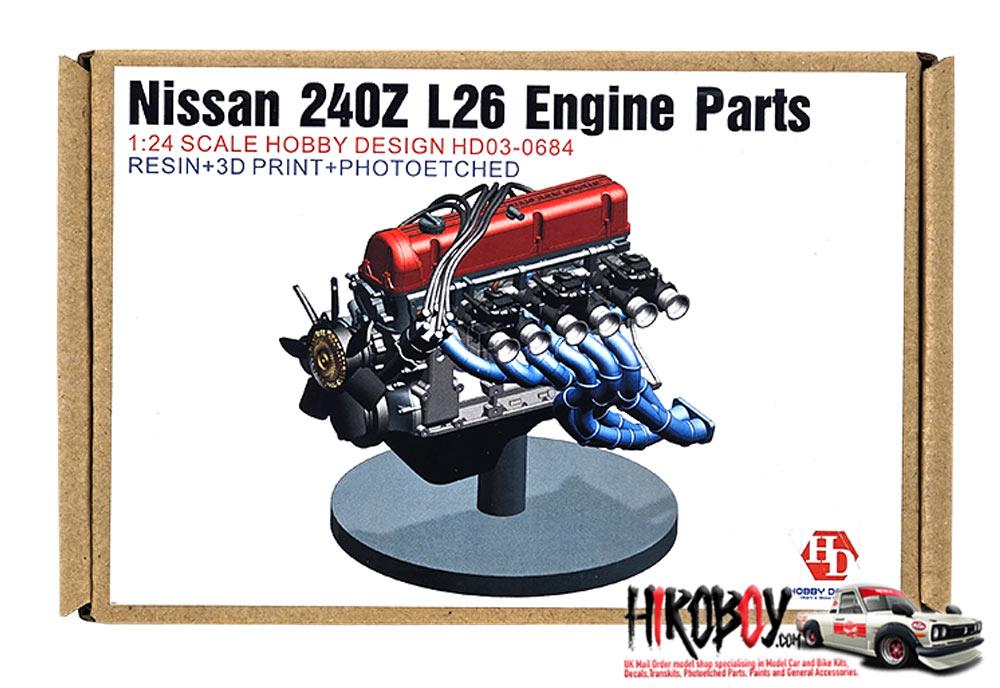 1:24 Nissan 240Z L26 Engine Kit | HD03-0684 | Hobby Design