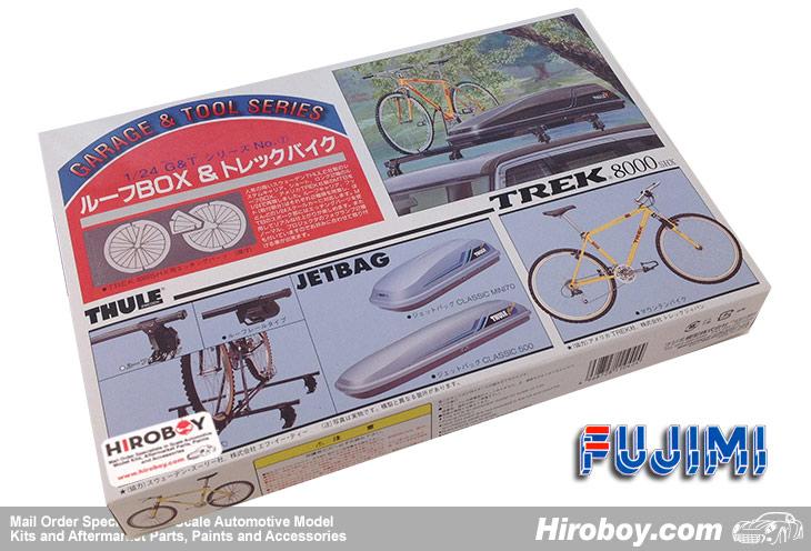 1 24 Roof Bars Roof Box And Mountain Bike Fuj 11042 Fujimi