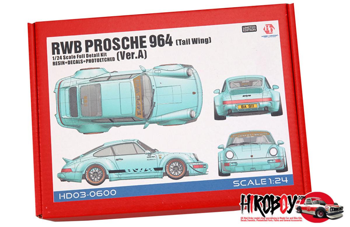 1:24 RWB Porsche 964 (Tail Wing) Ver A Full Resin Kit | HD03