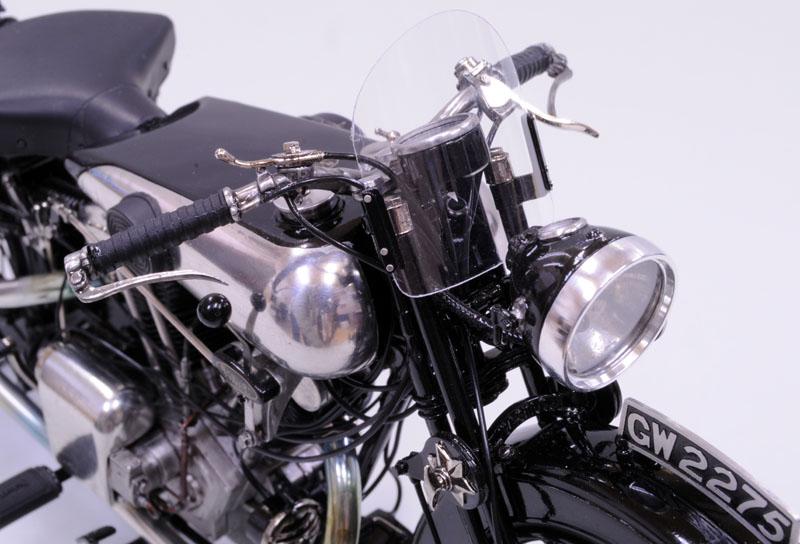 BROUGH SUPERIOR SS100 1/9キット モデルファクトリーヒロ 1/9scale Brough Superior SS100 & AGS Sidecar built by Scott Kilford