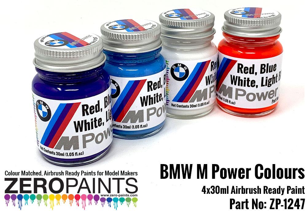 Bmw M Power Colours Paint Set 4x30ml Zp 1247 Zero Paints
