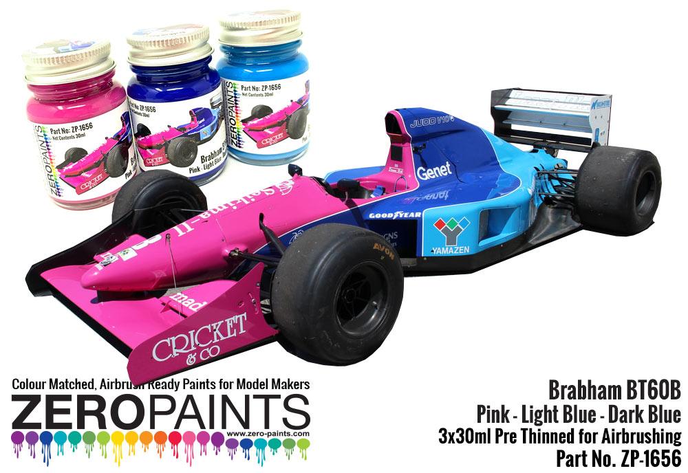 Brabham BTB Pink   Dark Blue   Light Blue Paint  ...