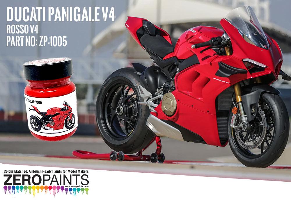 Ducati Rosso V4 Red Paint for Panigale V4 60ml | ZP-1005 | Zero Paints