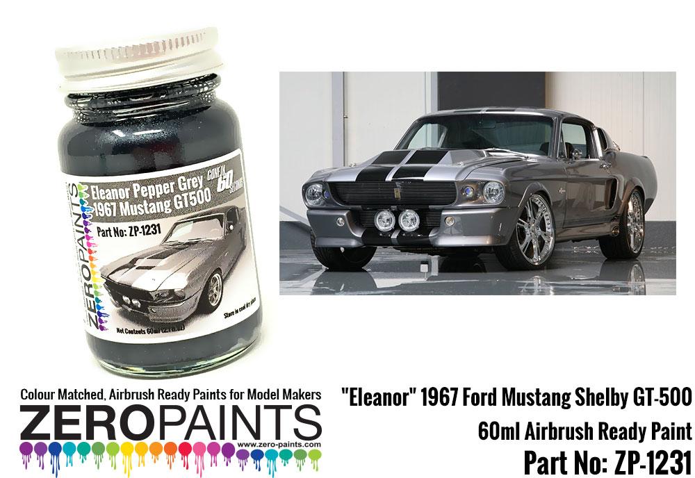 Eleanor 1967 Ford Mustang Shelby Gt 500 Paint 60ml Zp 1231 Zero Paints - 1967 Mustang Paint Color Chart