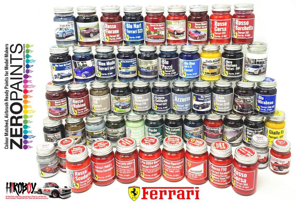 Zero Paints ZP-1007-101-111: Paint for airbrush Ferrari Argento  Nuerburgring Met Silver Code: 101-111 1 x 60ml for Airbrush (ref.  ZP-1007-101-111)