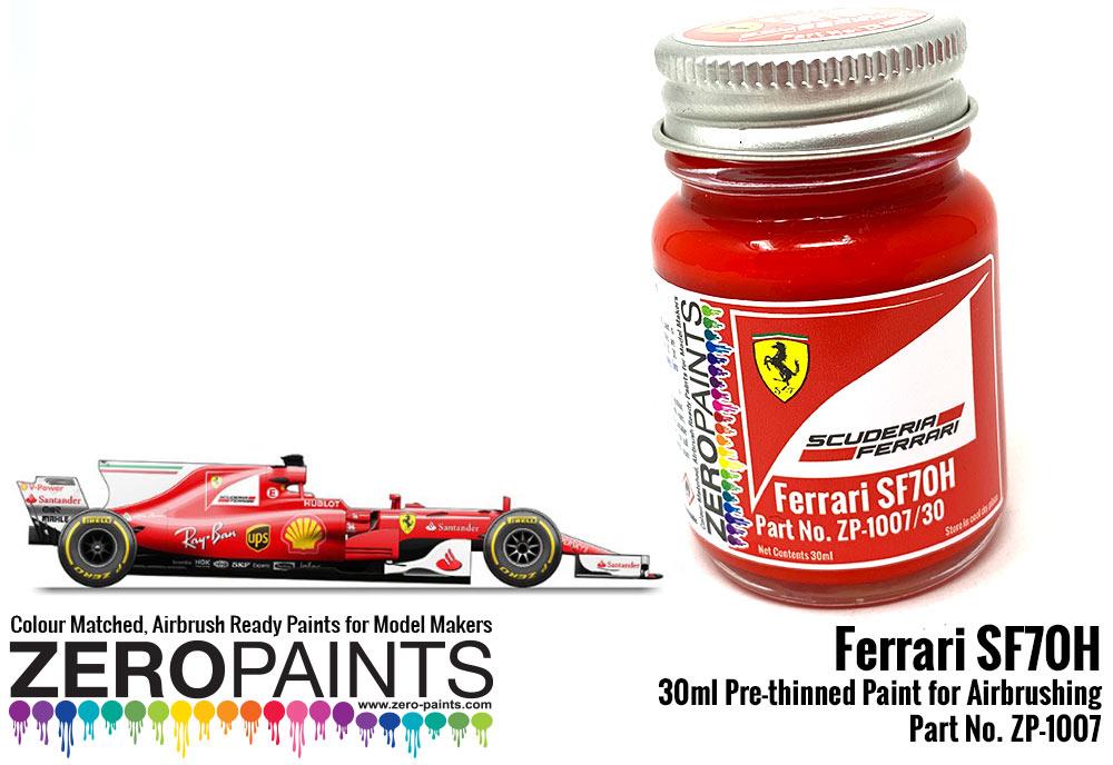 Ferrari Sf70h 2017 Formula One Red Paint 30ml Zp 1007 Zero
