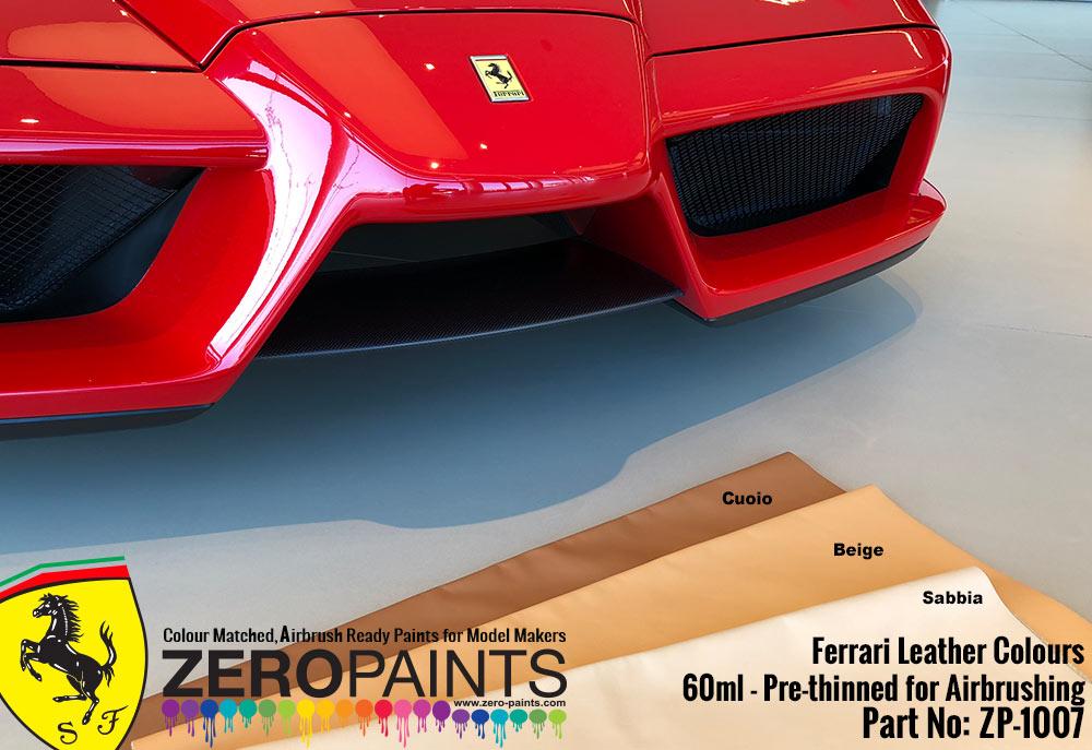 Ferrari Beige Leather Colour Paint 60ml Zp 1007 Zero Paints - Ferrari Colors Paints
