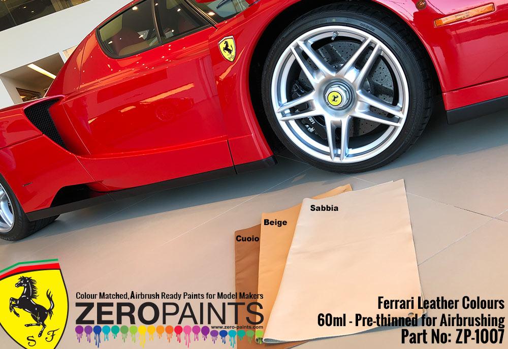 Ferrari Beige Leather Colour Paint 60ml Zp 1007 Zero Paints - Ferrari Colors Paints