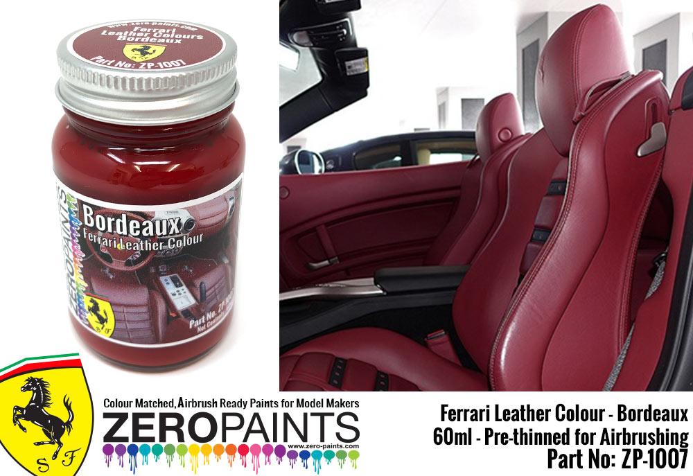 Ferrari Bordeaux Leather Colour Paint 60ml ZP1007 Zero Paints
