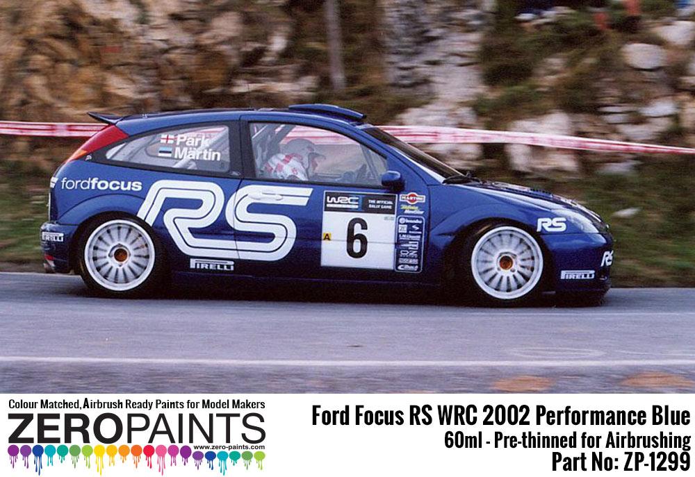 Ford Focus Rs Wrc 2002 Performance Blue Paint 60ml Zp 1299 Zero