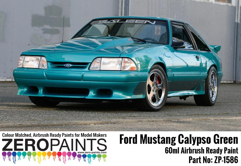 Ford Mustang Calypso Green Paint 60ml Zp 1586 Zero Paints