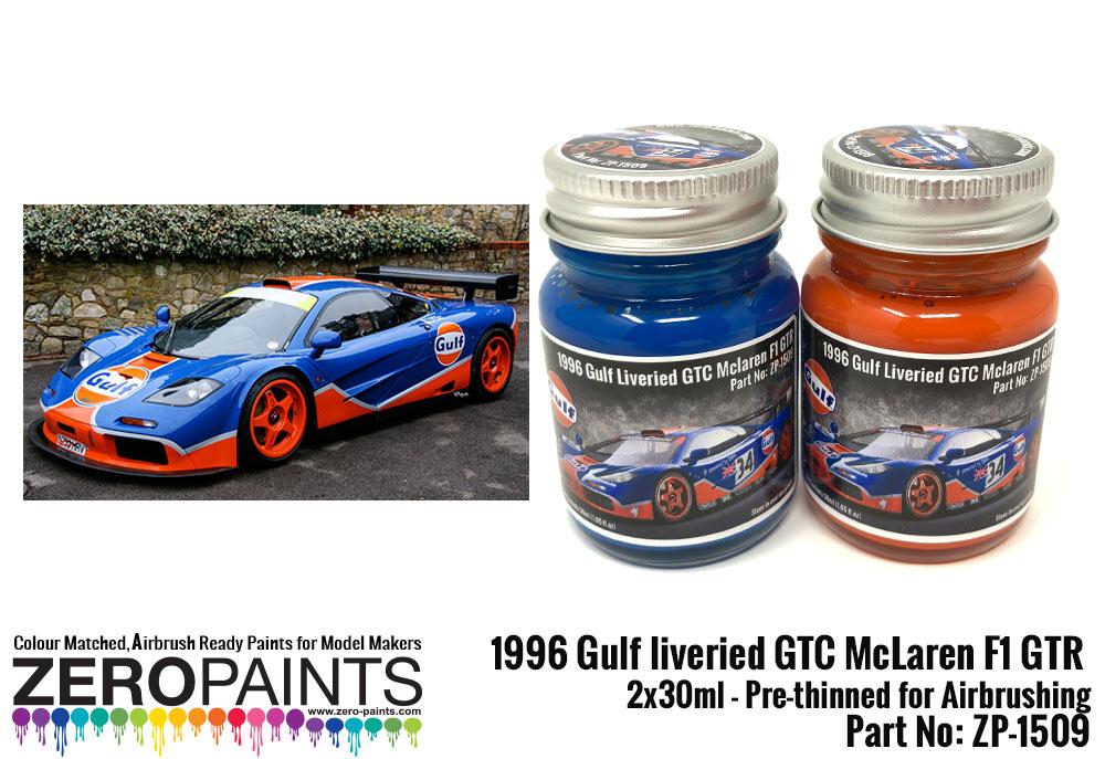 1996 Gulf liveried GTC McLaren F1 GTR Paint Set 2x30ml | ZP-1509 | Zero ...