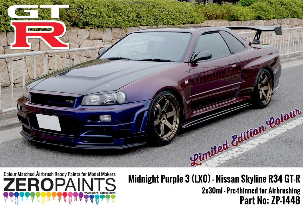 Midnight Purple 3 Lx0 Nissan Gt R R34 2x30ml Limited Edition