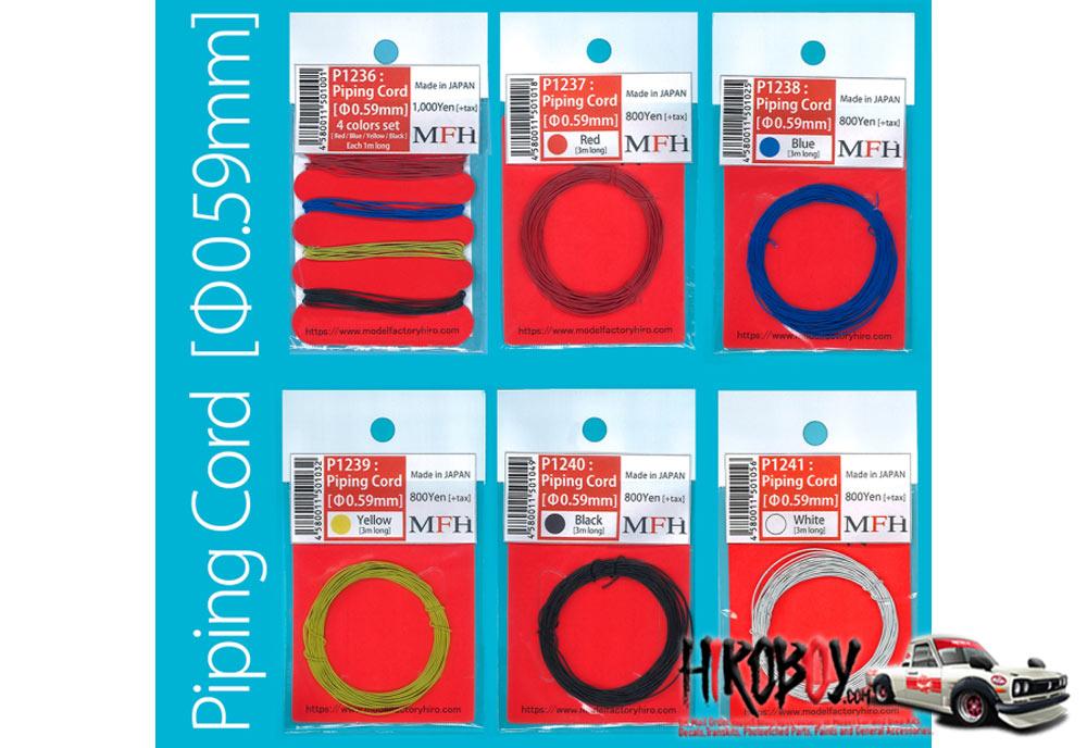Piping Cord 0.59mm dia Blue P1238 | MFH P1238 | Model Factory Hiro