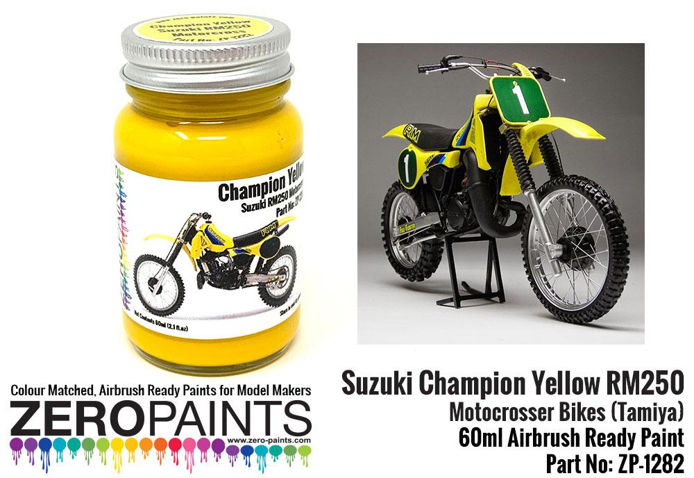 Suzuki Champion Yellow RM250 Bike (Tamiya) Paint - 60ml | | Zero Paints