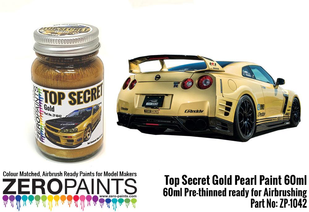 Top Secret Gold Pearl Paint 60ml Zp 1042 Zero Paints