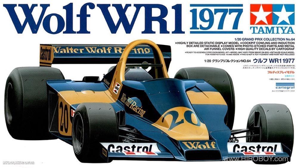 #20 Jody Scheckter Wolf Racing 1977 1/64th HO Scale Slot Car Waterslide Decals