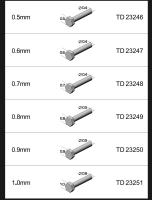 0.6mm Hex Rivets (c) Metal x10