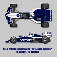 1:12 Brabham BT52B -Ver A 1983 Rd.14 European GP / Rd.15 South African GP