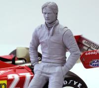 1:12 Driver Figure Gilles Villeneuve - Leaning on Tyre