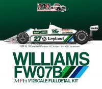 1:12 Williams FW07B Full Detail Model Kit