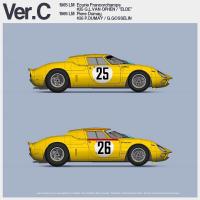1:12 Ferrari 250LM Ver.C : 1965 LM 24 Hours Race [ Ecurie Francorchamps ] #25 G.L.van Ophen / “Elde” [ Piere Dumay ] #26 P.Dumay / G.Gosselin