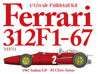 1:12 Ferrari 312F1-67 Ver.B : 1967 Italian GP #2 Chris Amon Full Detail Kit