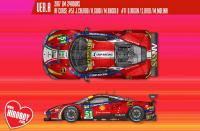 1:24 Ferrari 488 GTE Ver.A : 2017 Le Mans 24 hours AF Corse #51 #71