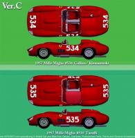 1:12 Ferrari 315S/335S Ver.C : 1957 Mille Miglia 335S #534 / 315S #535